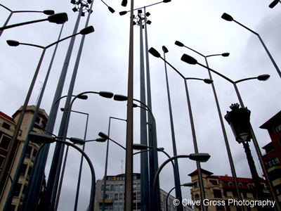 Lamposts at Bilbao Bellas Artes Museum