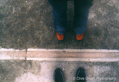 Berlin Wall border line