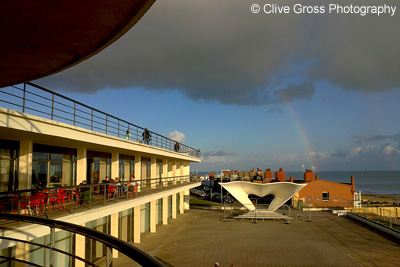 Rainbow over De La Warr Pavilion