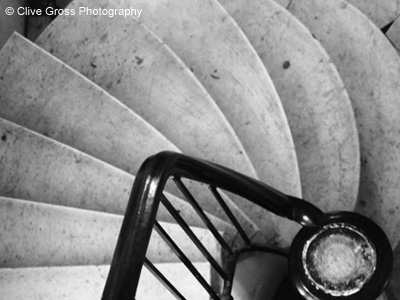 Victorian marble staircase detail