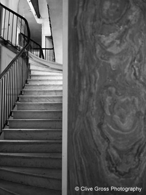 Victorian marble pillar and staircase