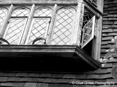 Great Dixter House leaded window