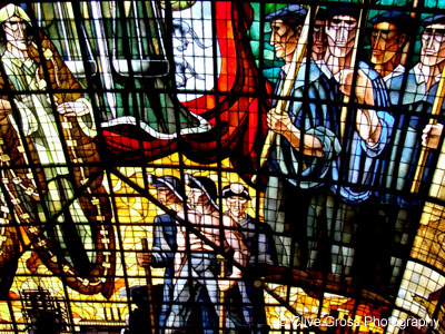 Stained Glass Roof Guernika Parliament
