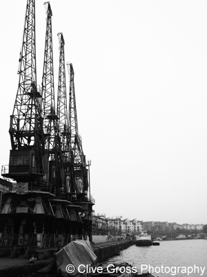 Cranes at Bristol Docks