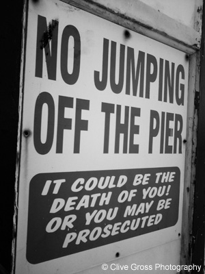 No Jumping Off Pier