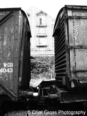 Railway goods wagons Bristol Docks