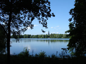 Zwickau park lake